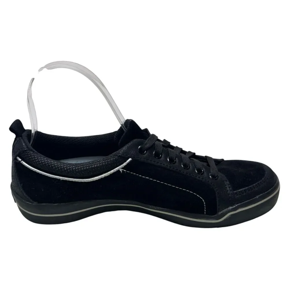 Keds Champion WH2774M Womens 7.5 Black Canvas Lace Up Low Top Sneakers Shoes